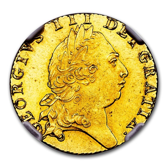 1793 Great Britain Gold Guinea George III MS-63 NGC 1793 Great Britain Gold Guinea George III MS-63 NGC